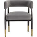 Callem Antonio Charcoal Dining Armchair